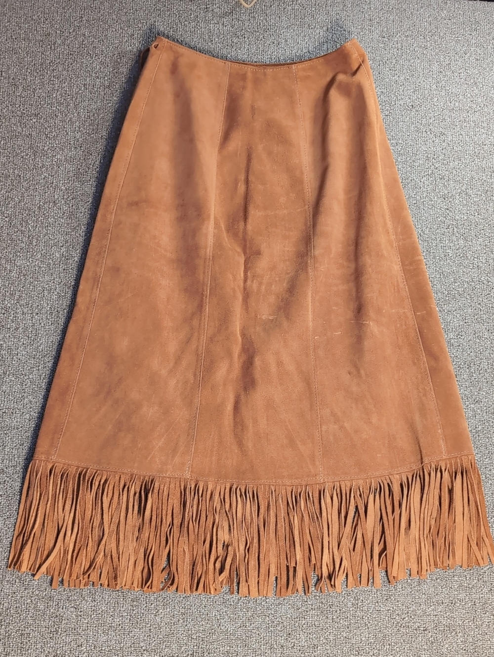 Vintage HB Native American Indian Leather Vest And Wrap Skirt Set Western Boho - Picture 11 of 17